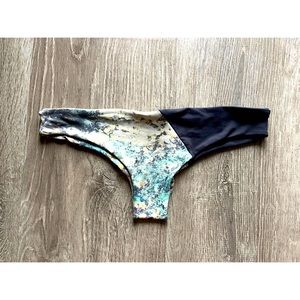 SAN LORENZO Colorblock Cheeky Bikini Bottom Size S/M